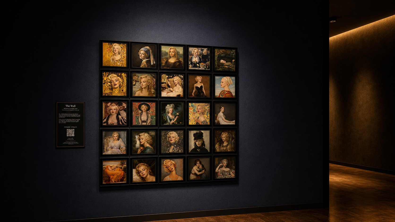 The Wall: five centuries of painting on a single wall, with the face of Marilyn Monroe