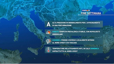 Meteo, domenica 18 ottobre arriva il maltempo al Nordovest