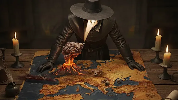 La nuova teoria che riscrive la storia. Quando un vulcano cambiò il destino dell’Italia medievale. Perché la Peste Nera esplose proprio da noi? Cosa hanno scoperto gli studiosi? - Stile Arte