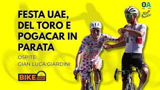 Festa UAE a Barcellona. Tadej Pogacar regala la vittoria a del Toro