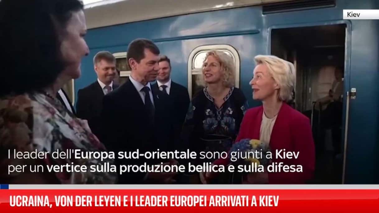 Ucraina, von der Leyen e i leader europei arrivati a Kiev