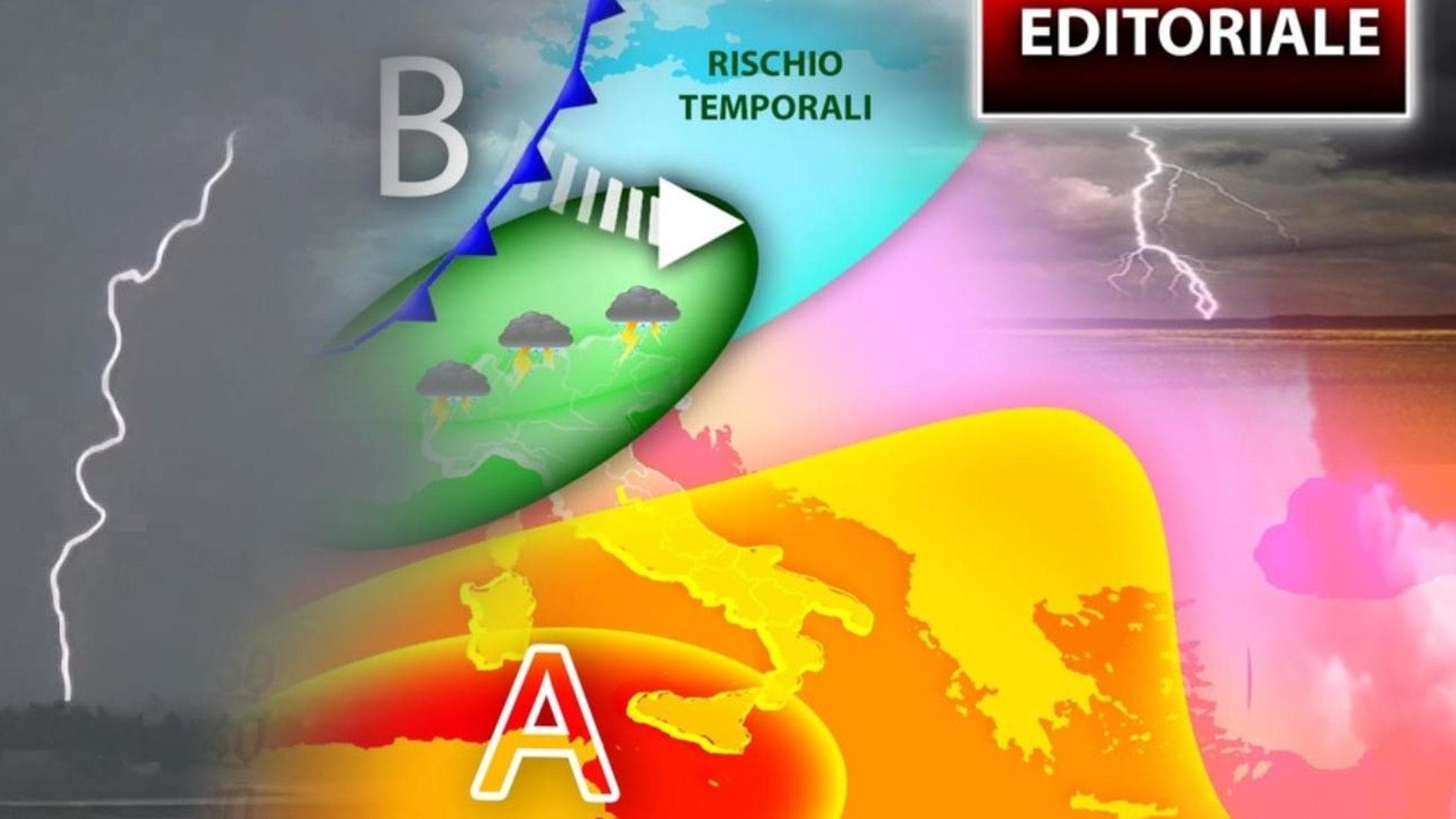Forti temporali e grandine in chiusura del ponte, ecco dove