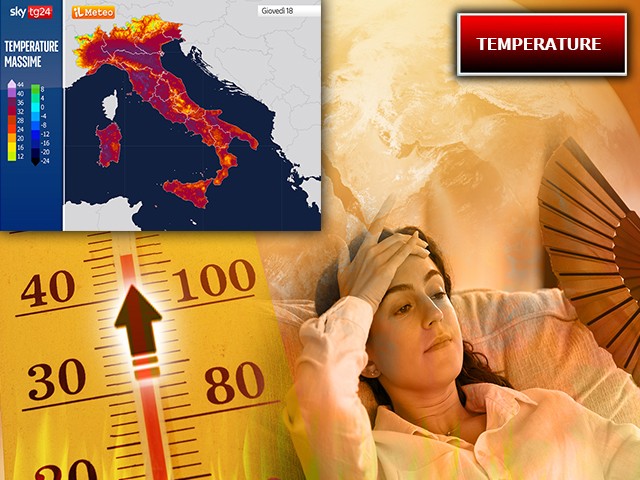 Meteo: si prepara un'intensa ondata di calore, Giovedì 18 si potranno superare per la prima volta i 40°C