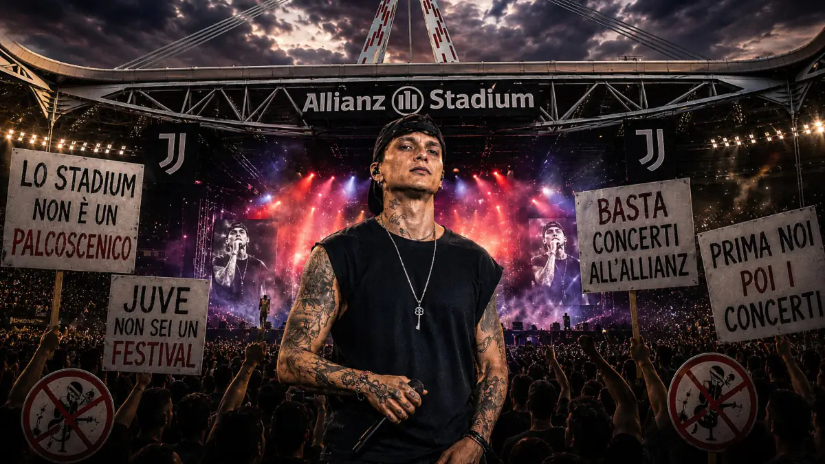 Ultimo in concerto all’Allianz Stadium: i tifosi della Juventus non hanno capito questa cosa – VIDEO di Chiara Aleati