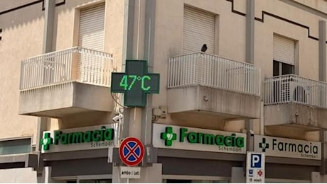 Benvenuti all’inferno: a Santa Croce Camerina termometro a 47 gradi