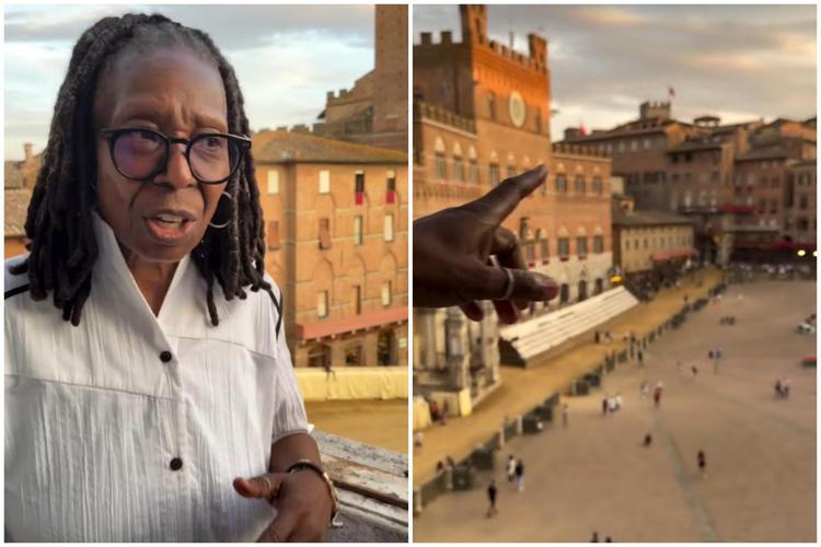 “Non fanno correre i cavalli per proteggerli”: Whoopi Goldberg commentatrice d'eccezione del Palio di Siena, così spiega i retroscena dell'evento ai suoi follower sui social