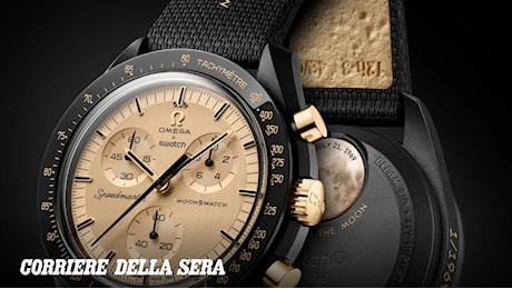 MoonSwatch Mission to the Moon 1969, l'edizione limitata in oro Moonshine si compra (solo) con un questionario