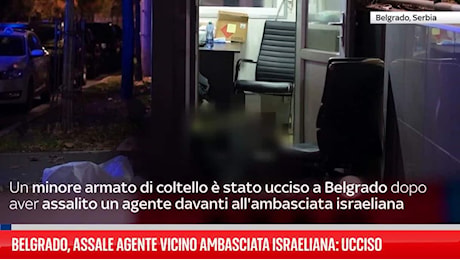 Belgrado, minorenne con coltelli ucciso davanti all'ambasciata israeliana