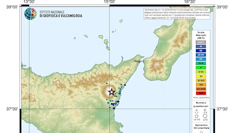 Terremoto sull'Etna, scossa di magnitudo 3.8 a Milo: scuole chiuse a Riposto