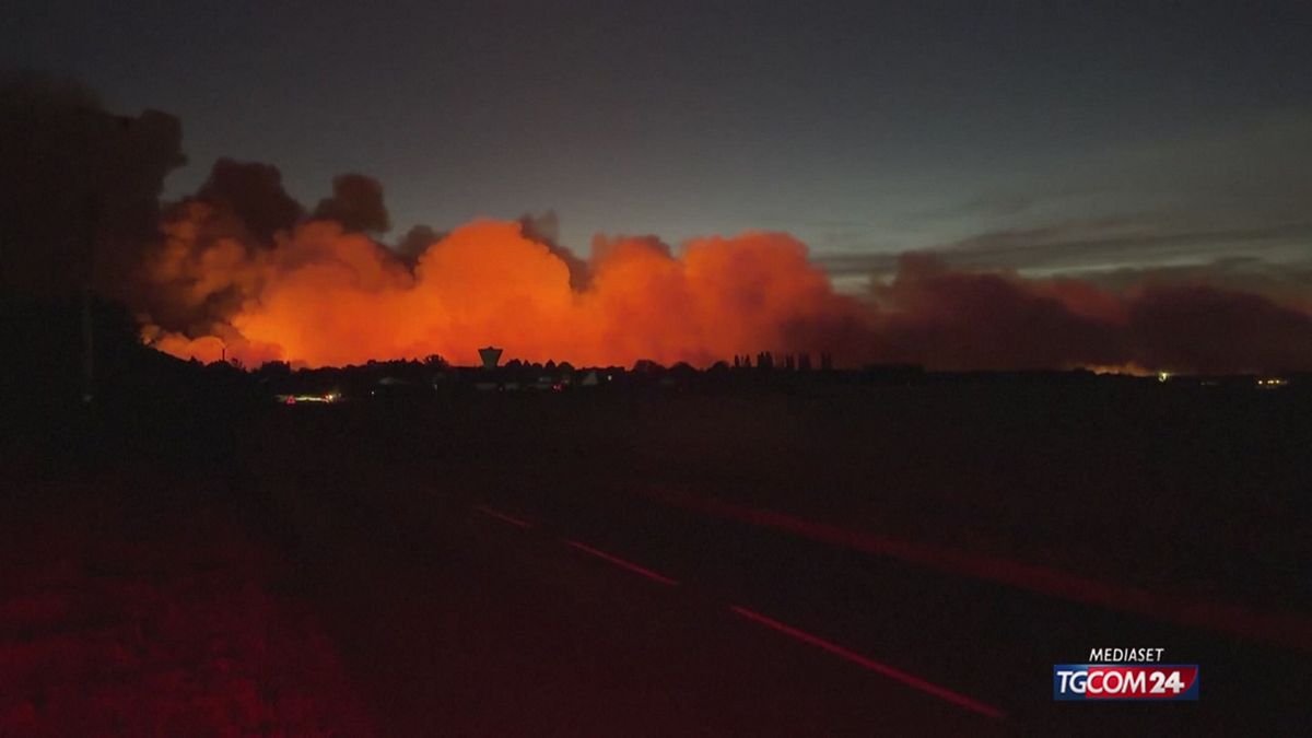 Caldo estremo in tutta Europa, un incendio devasta la foresta di Fontainebleau in Francia