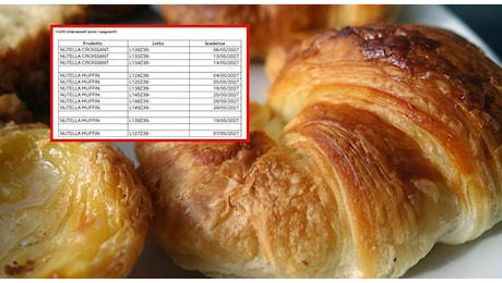 Ferrero richiama Nutella Muffin e Croissant: possibile presenza di frammenti metallici in 11 lotti