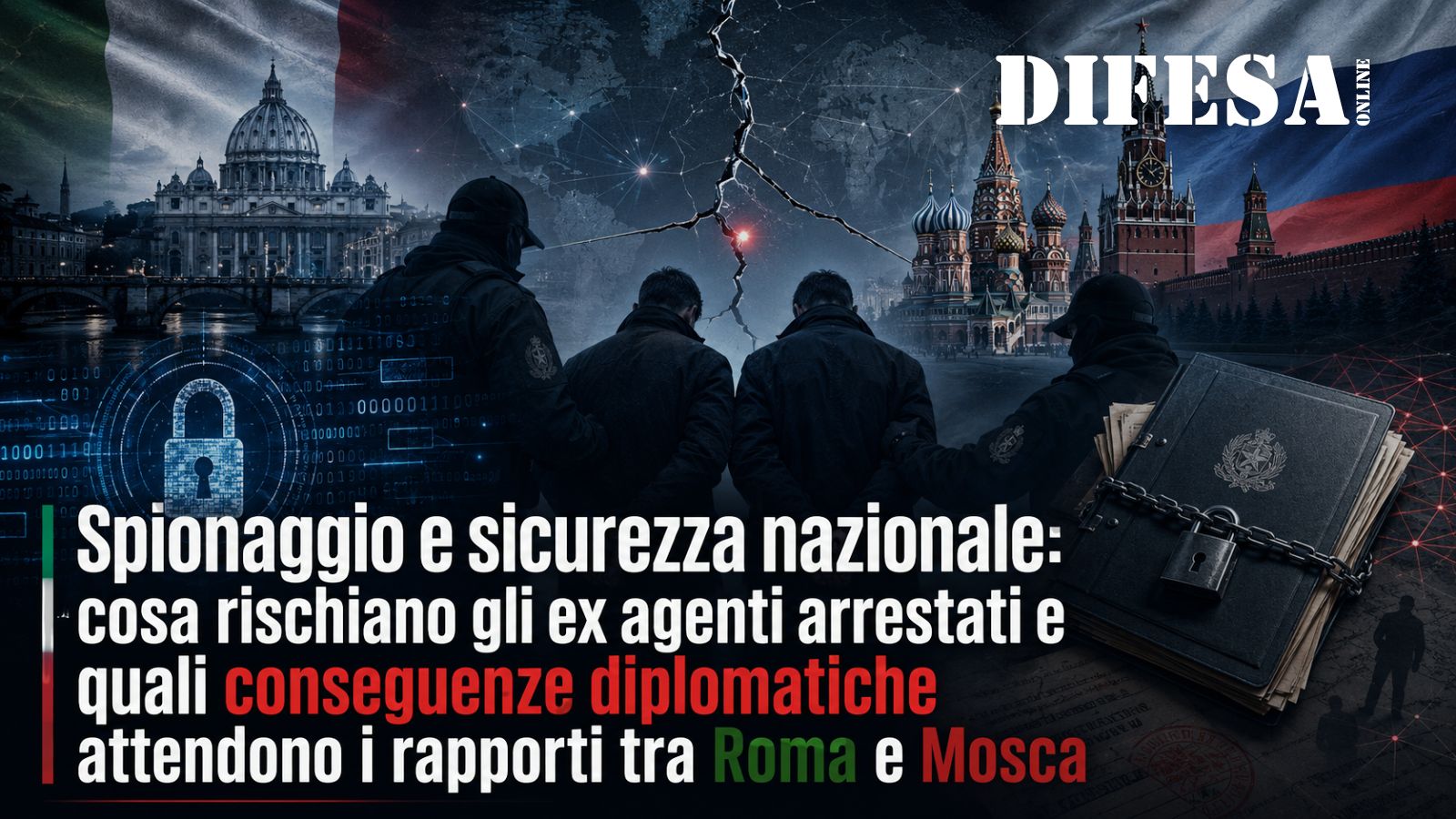 Spionaggio e sicurezza nazionale: cosa rischiano gli ex agenti arrestati e quali conseguenze diplomatiche attendono i rapporti tra Roma e Mosca