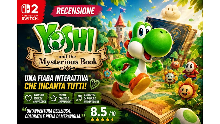 Yoshi and the Mysterious Book: una fiaba interattiva capace di incantare grandi e piccoli - recensione Nintendo Switch 2 - Gametimers