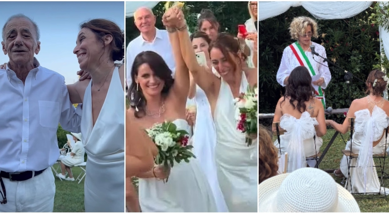 Francesca Vecchioni, il matrimonio con Sara nella casa di famiglia sul Garda: chi è l'attivista, dal coming out alle figlie nate da fecondazione assistita