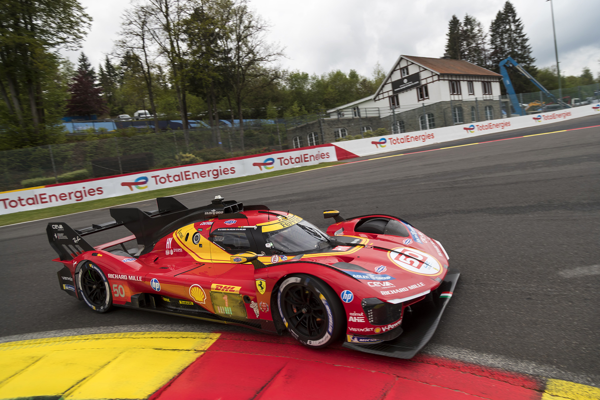 WEC, Ferrari n. 50 in vetta nella FP1 della 6h Spa