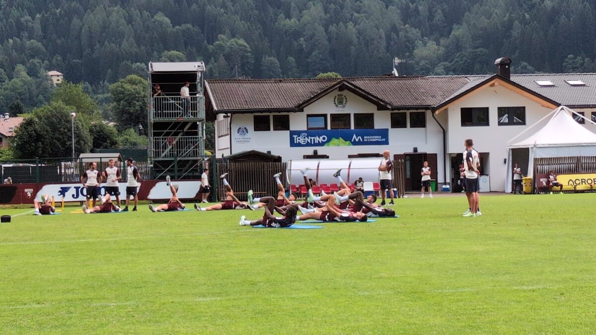 Toro, mattinata di fatica a Pinzolo: Abate alza i ritmi