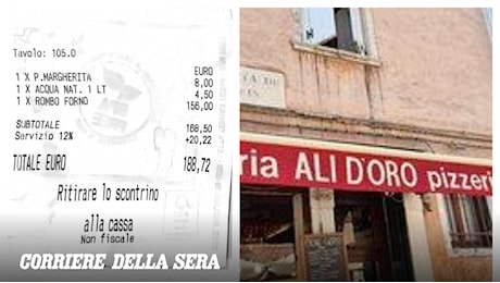 Rombo da 156 euro a Venezia, il titolare ribatte: «Nessuna truffa, il prezzo era sul menù»