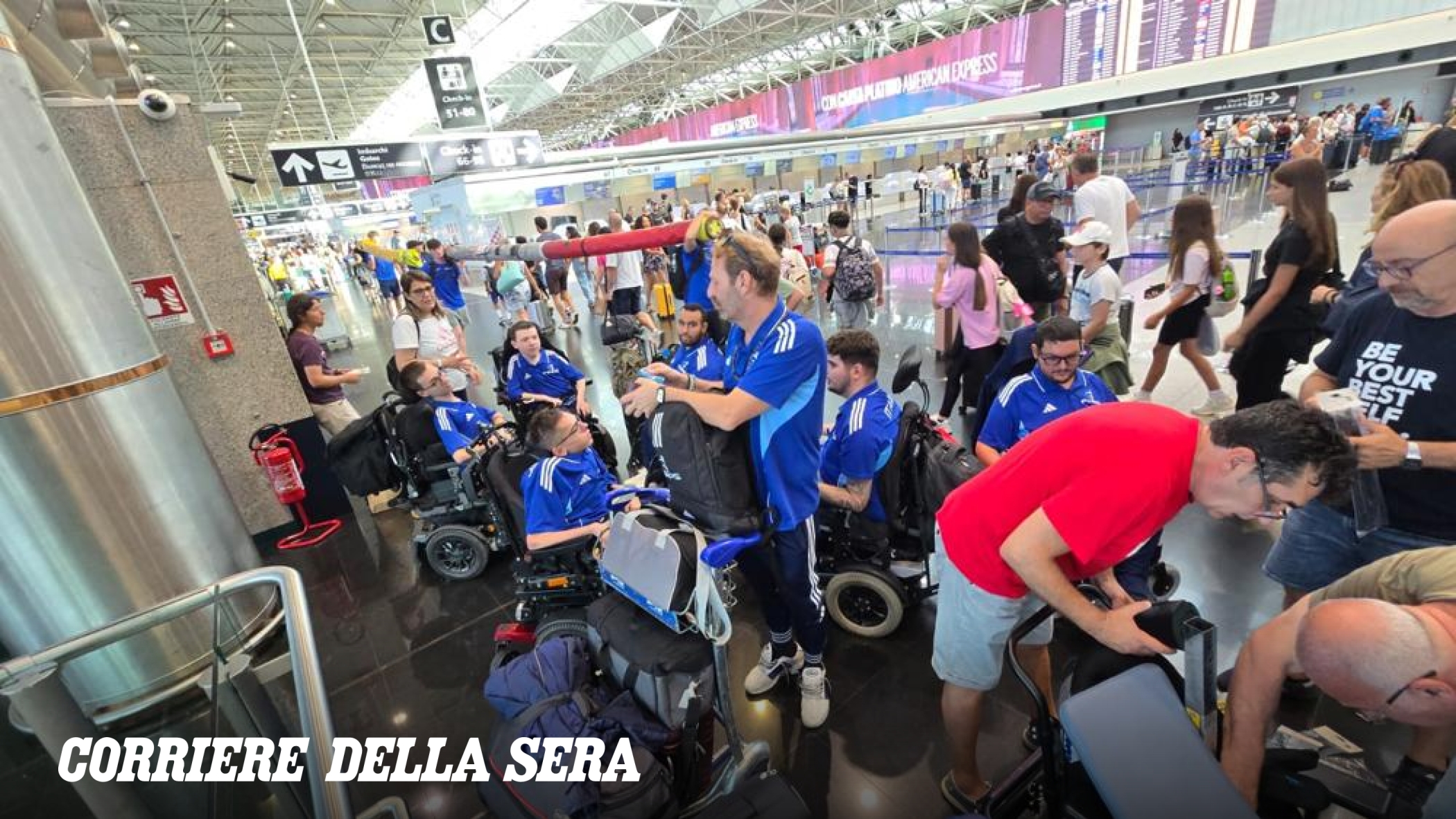 Marco Rosellini e la Nazionale di powerchair football rimasta a terra a Fiumicino: «Tre ore in aeroporto senza notizie, il danno sportivo è stato enorme»