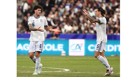 Francia-Italia 1-1, l'Italia di Mancini regge allo Stade de France: Bastoni risponde a Olise