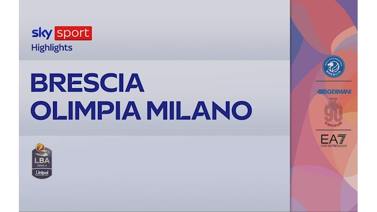 Brescia Milano gara 2 85-79 dei playoff di Serie A: gli highlights - Sky Sport
