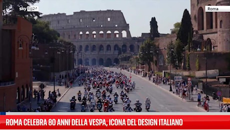 Vespa Roma 2026, 80 anni: 25.000 Vespa sfilano nella capitale