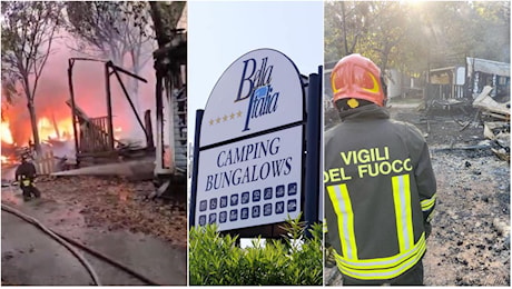 Incendio al camping Bella Italia di Peschiera: 24 feriti e casette distrutte