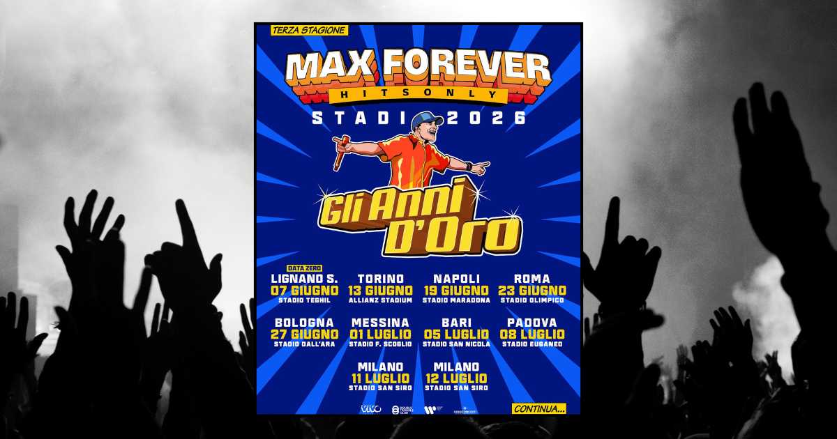Scaletta concerto Max Pezzali a Milano, Stadio San Siro 11 e 12 luglio 2026