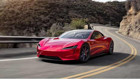 Tesla Roadster, il brevetto dell'ala mobile da 700 kg di deportanza