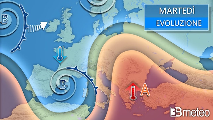 Meteo Italia - Prossima settimana con declino dell'anticiclone, tornano pioggia e neve. Ecco dove - 3BMeteo