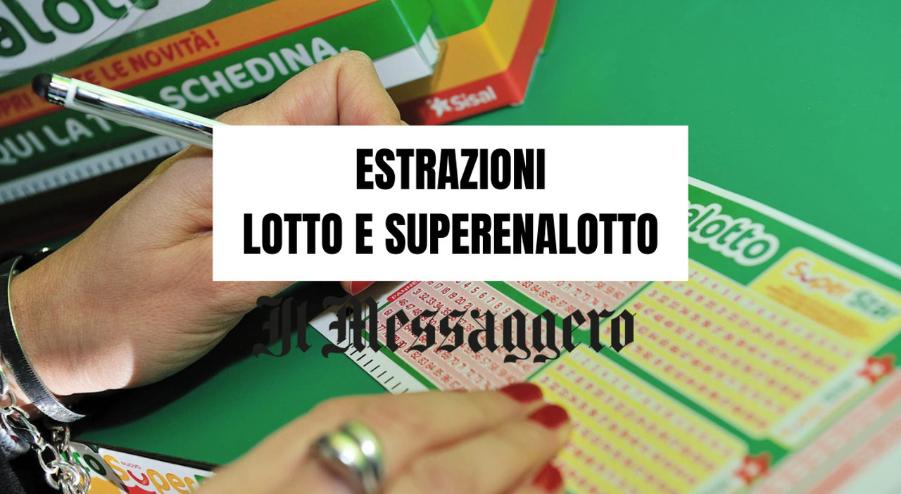 Estrazioni Lotto, Superenalotto, 10eLotto di oggi 16 luglio 2026: numeri vincenti, quote e montepremi