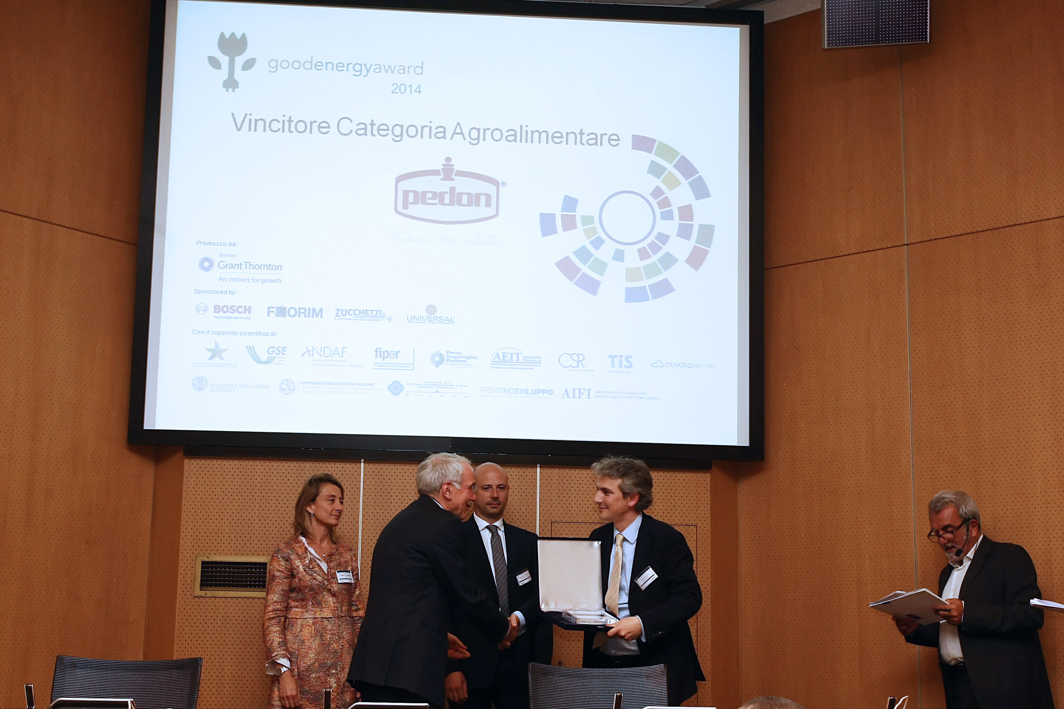 LE SCELTE AMBIENTALI DI PEDON PREMIATE CON IL GOOD ENERGY AWARD