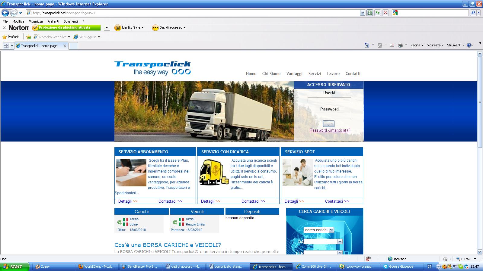 Transpoclick si rinnova con la proposta di nuovi ed interessanti servizi per il trasporto merci
